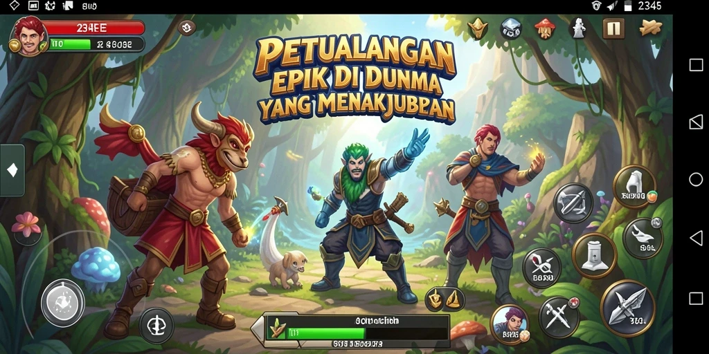 Gameplay menakjubkan dari 234E yang penuh petualangan.