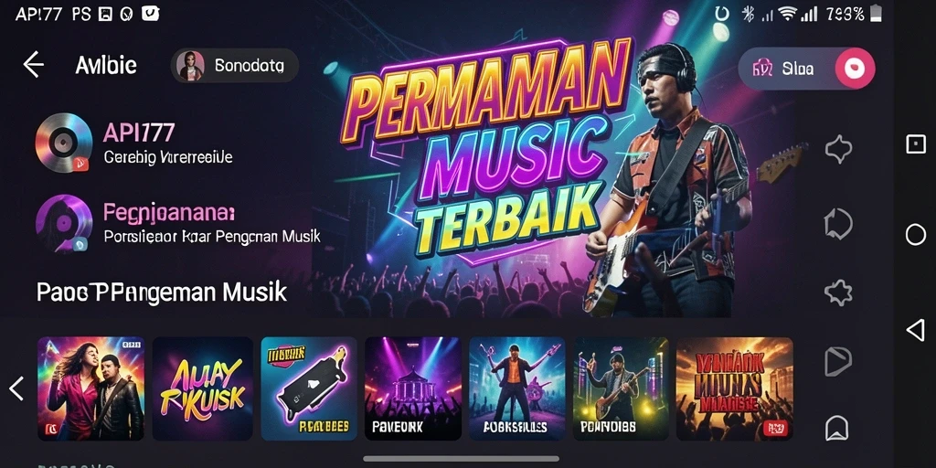 Tampilan gameplay API77 yang seru dengan berbagai permainan musik interaktif.