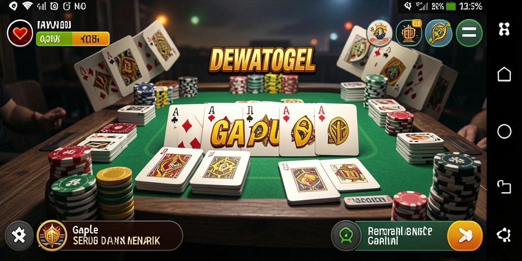 Tampilan gameplay seru DEWATOGEL dengan teman-teman.