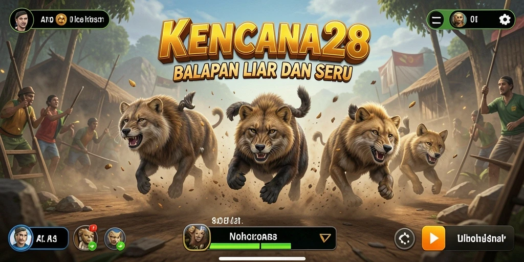Screenshot gameplay KENCANA28 yang menampilkan aksi balapan mendebarkan.