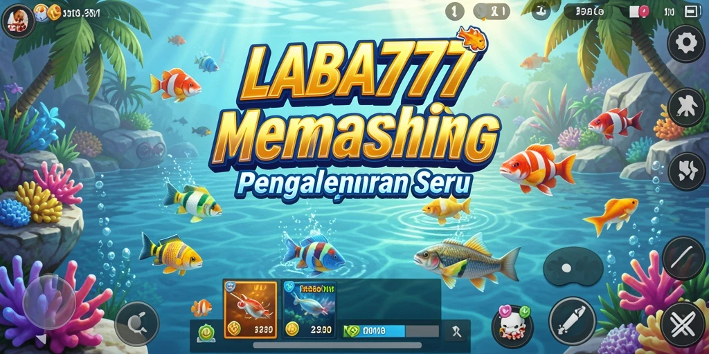 Tampilan gameplay LABA777 dengan aksi memancing yang seru.