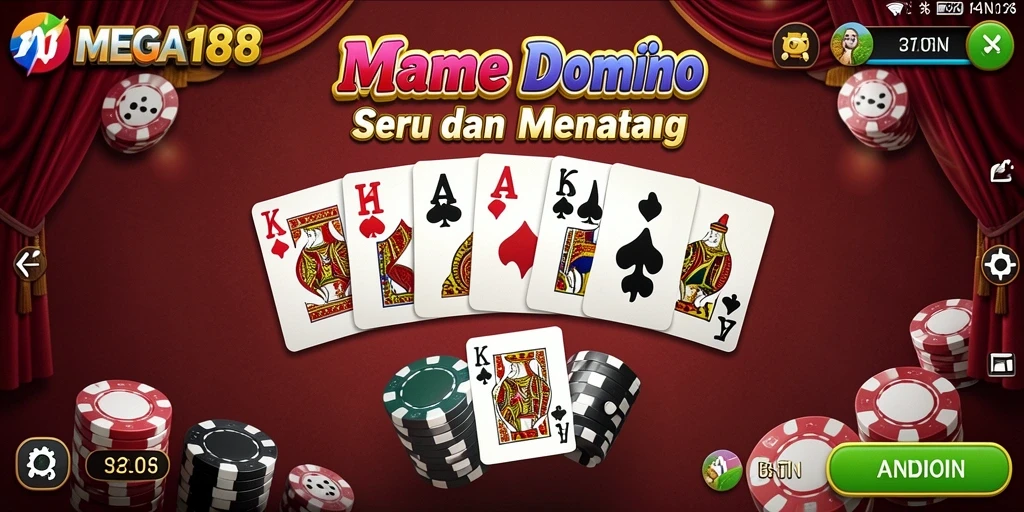 Tampilan gameplay seru dari MEGA188 yang memikat.
