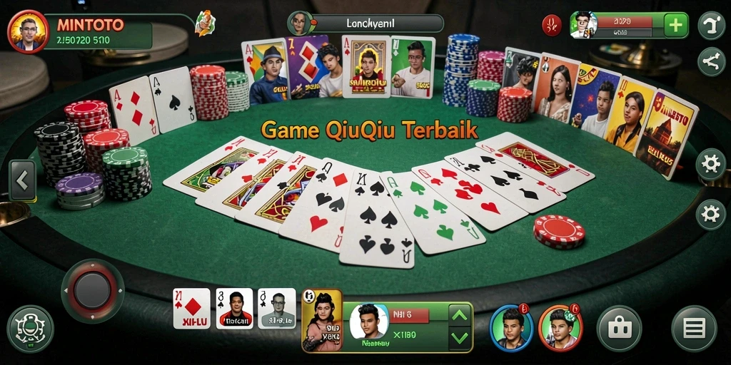 Gameplay MINTOTO yang seru dalam permainan QiuQiu.
