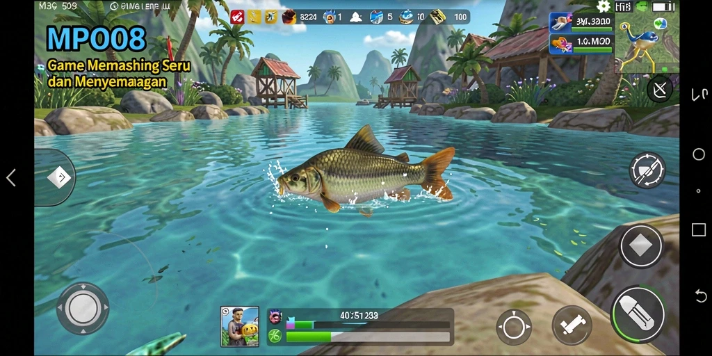 Tangkapan besar dalam gameplay MPO08 yang seru.