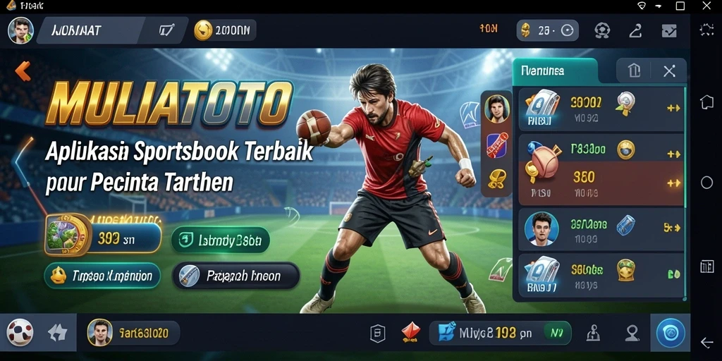 Tampilan gameplay menarik dari aplikasi sportsbook MULIATOTO.