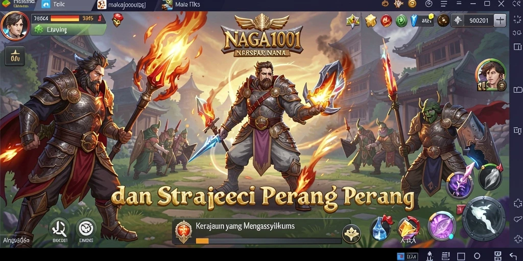 Gameplay seru NAGA1001 saat membangun kerajaan.