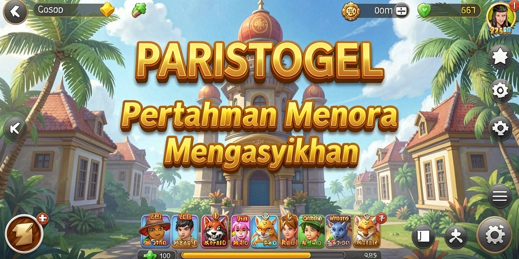 Tampilan gameplay PARISTOGEL yang mendebarkan di dalam arena Tower Defense.