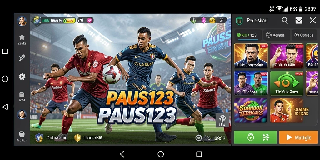 Screenshot utama PAUS123 menampilkan antarmuka permainan sportsbook yang menarik.