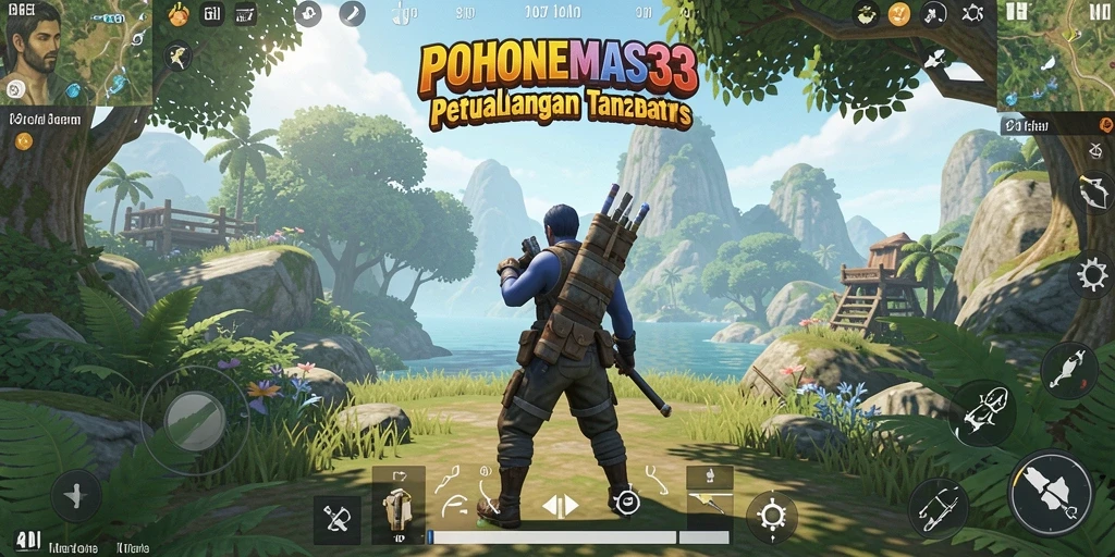 Tampilan gameplay yang menarik di dunia Open World POHONEMAS33.