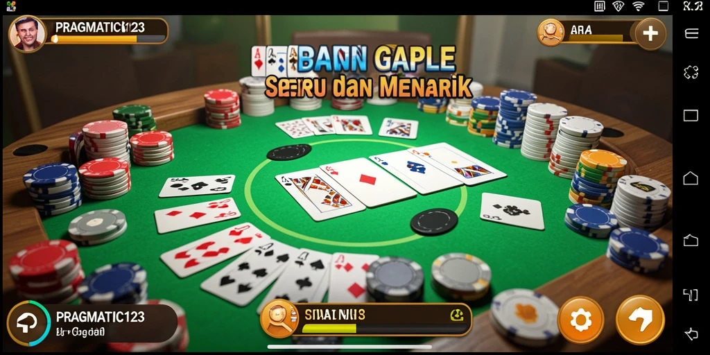 Gameplay seru Permainan Gaple PRAGMATIC123 yang penuh strategi.