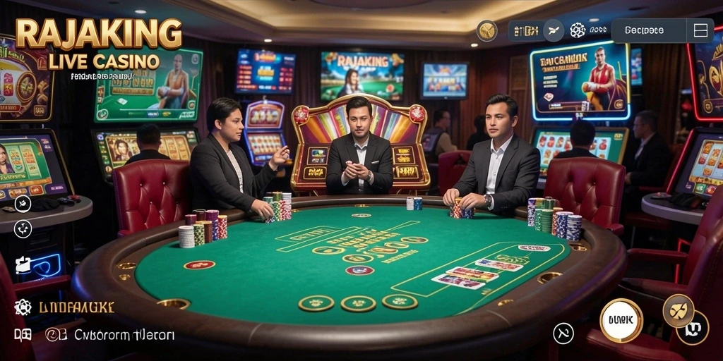 Tampilan gameplay RAJAKING yang menarik dan interaktif.