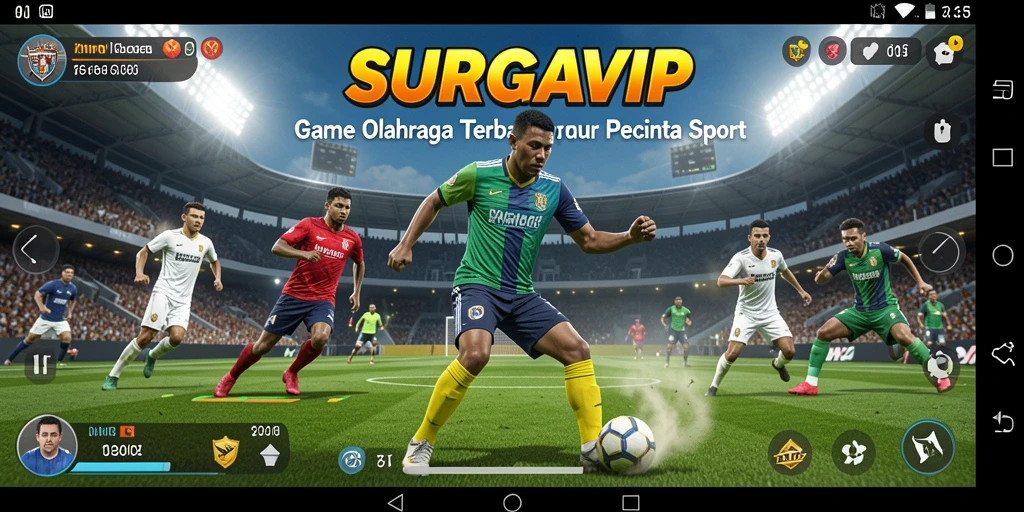 Tampilan menarik dari gameplay SURGAVIP yang menampilkan aksi olahraga yang seru.