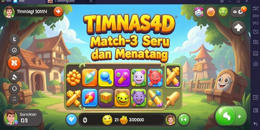 Tampilan gameplay TIMNAS4D yang seru dan penuh warna.