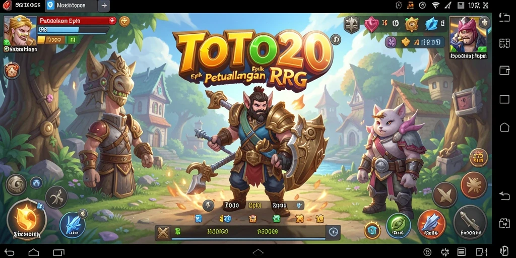 Tampilan gameplay seru dengan aksi RPG yang menarik.