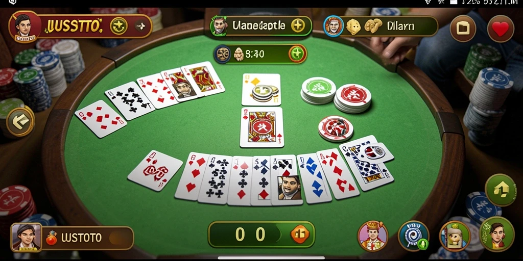 Tampilan gameplay Gaple yang seru di UUSTOTO.